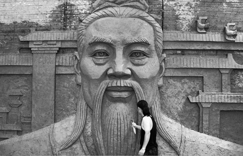 滕州市(shì)景觀河(hé)節點雕塑  